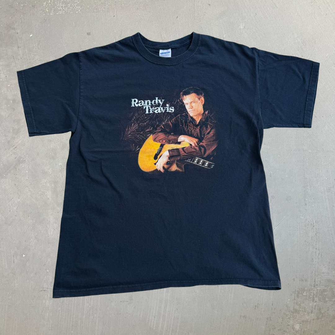 J- Vintage '10 Randy Travis On Tour Graphic Picture Tee - L
