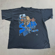 J- Vintage Orlando Magic Shaquille O'Neal Cartoon NBA Graphic Single Stitch Tee - XL