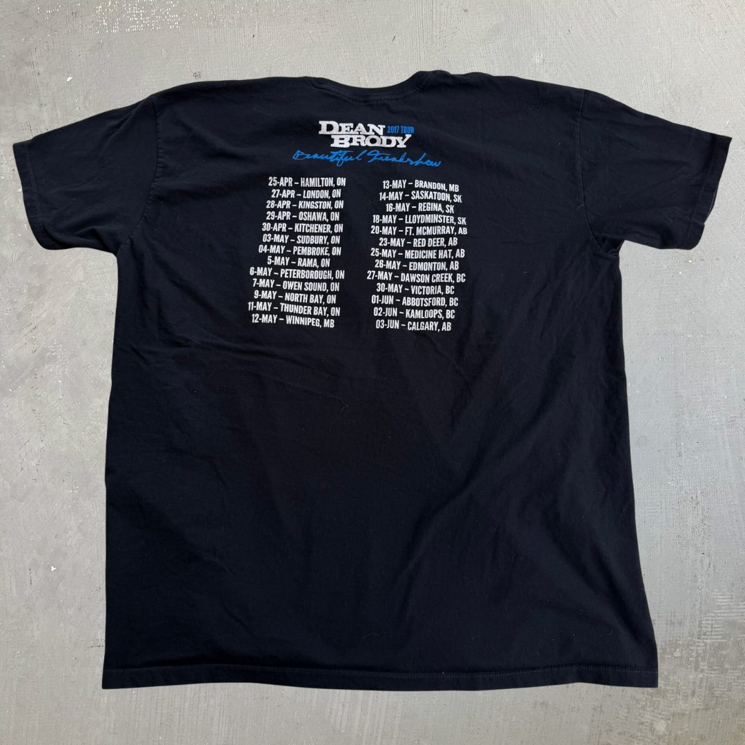 J- '17  Dean Brody Beautiful Freak Show Tour Picture Tee - XL
