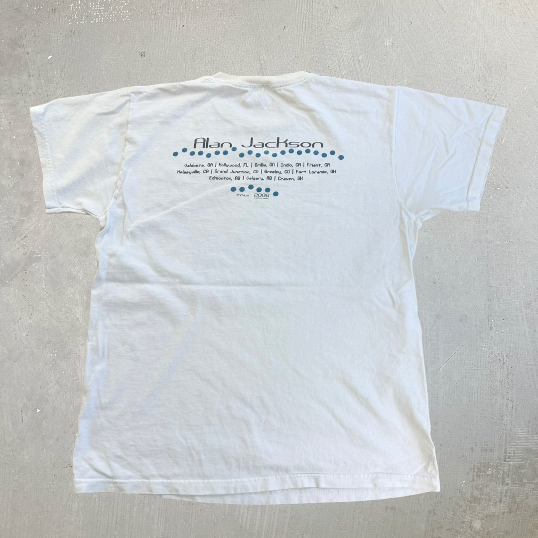 J- Vintage '06 Alan Jackson Tour Picture Graphic Tee - L