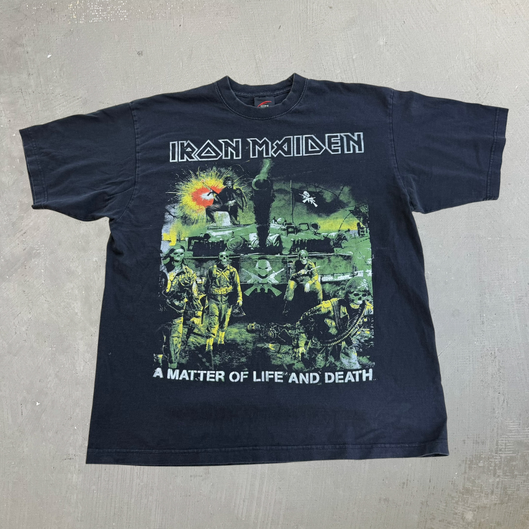 J- Vintage '06 Iron Maiden A Matter Of Life And Death Graphic Tee - XL