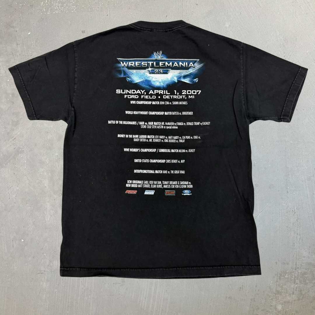 J- Vintage '07 WWE WrestleMania Picture Tee - L