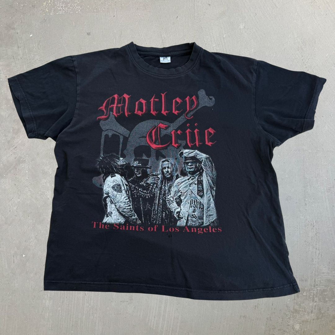 J- Vintage '09 Motley Crue Cue Fest 2 Tour Saints Of Los Angeles Graphic Tee - M