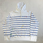 Vintage Polo RL Embroidered Logo Paint Splatters Hoodie - XL