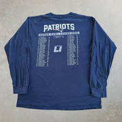 J- '17 New England Patriots NFL Super Bowl 51 Lineup Graphic Long Sleeve Tee - L