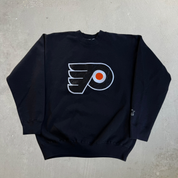 Vintage Philadelphia Flyers NHL Starter Embroidered Logo Crewneck - S (fits M)