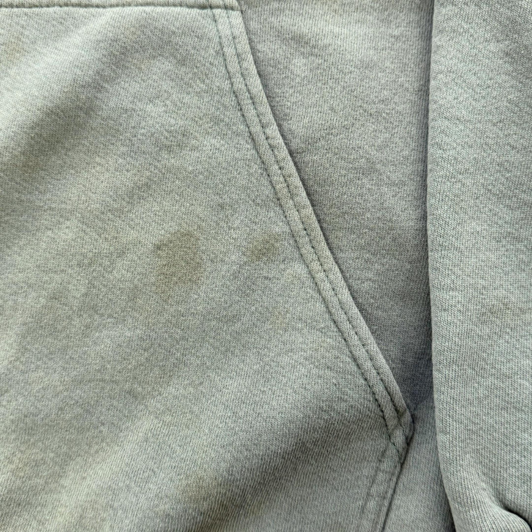 J- Vintage 90s Nike Embroidered Center Swoosh Olive Green Hoodie - XL