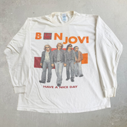 J- Vintage '05 Bon Jovi Have A Nice Day Tour Picture Long Sleeve Tee - L