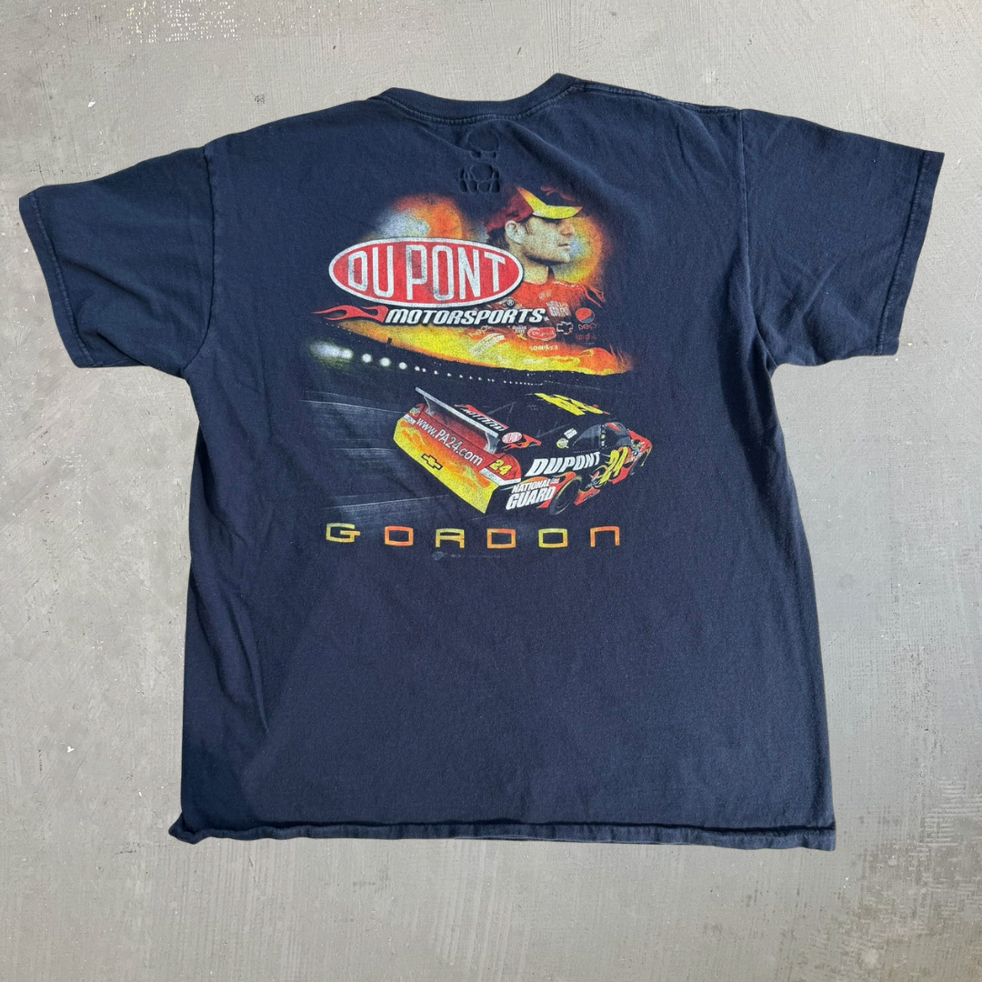 Vintage Nascar Jeff Gordon Car Picture Graphic Tee - L