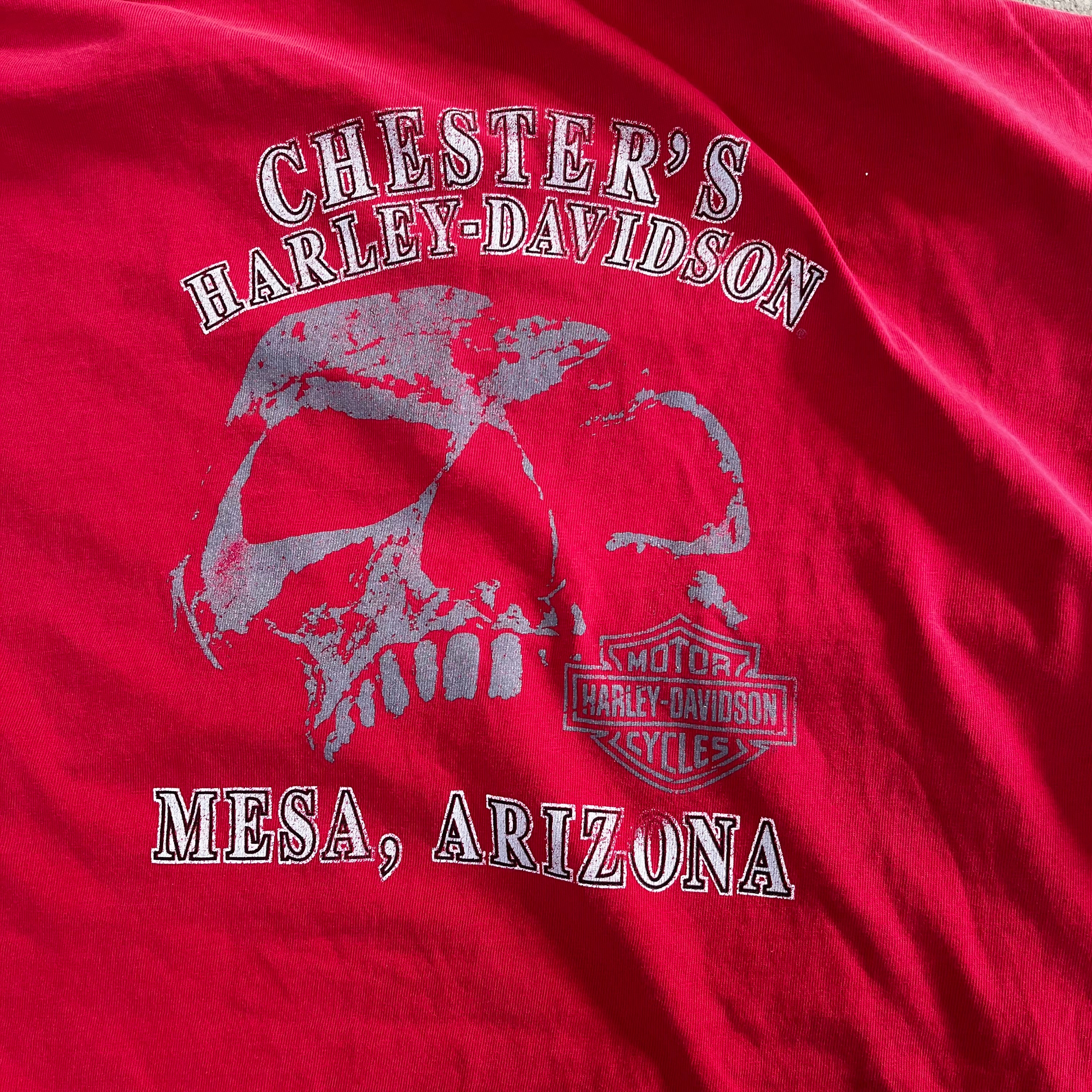 F- Vintage Harley Davidson Mesa Arizona Graphic Pocket Tee