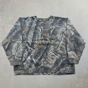 J- Vintage Outfitters Ridge Hardwood Real Tree Camo Crewneck - XL