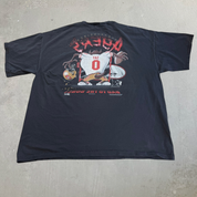 J- Vintage '94 San Francsico 49ers NFL Looney Tunes Tazmanian Devil Graphic Made In USA Single Stitch Tee - 4XL