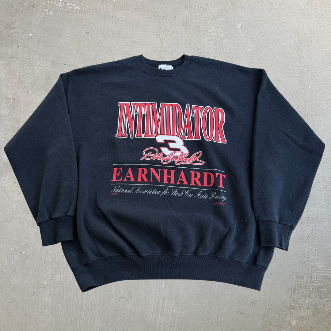 J- Vintage Nascar Dale Earnhardt Intimidator Graphic Made In USA Crewneck - 2XL