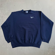 J- Vintage 90s Reebok Embroidered Text Logo Crewneck - L
