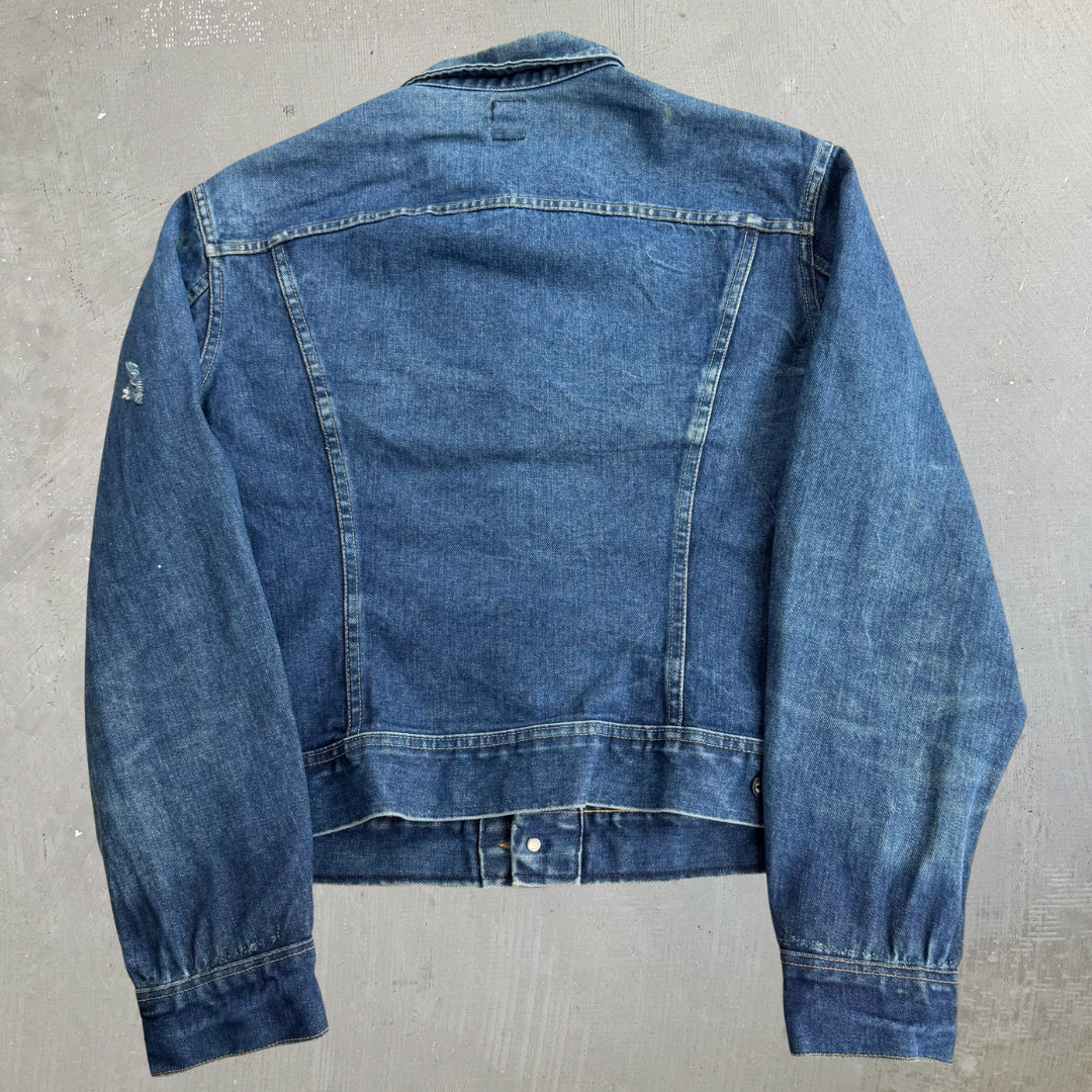 J- Vintage Lee Rider Made In USA Denim Jacket - 46 Long (fits L)