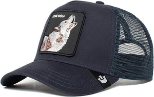 X - Goorin Brothers The Lone Wolf Trucker Hat (Navy)