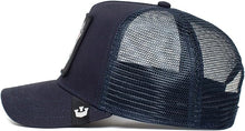 Load image into Gallery viewer, X - Goorin Brothers The Lone Wolf Trucker Hat (Navy)
