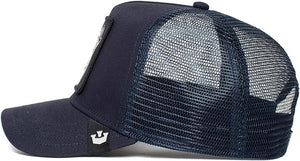 X - Goorin Brothers The Lone Wolf Trucker Hat (Navy)