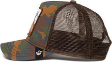 Load image into Gallery viewer, X - Goorin Brothers The GOAT Trucker Hat (Brown/Camo)
