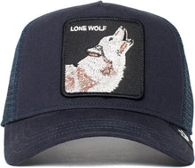 Load image into Gallery viewer, X - Goorin Brothers The Lone Wolf Trucker Hat (Navy)
