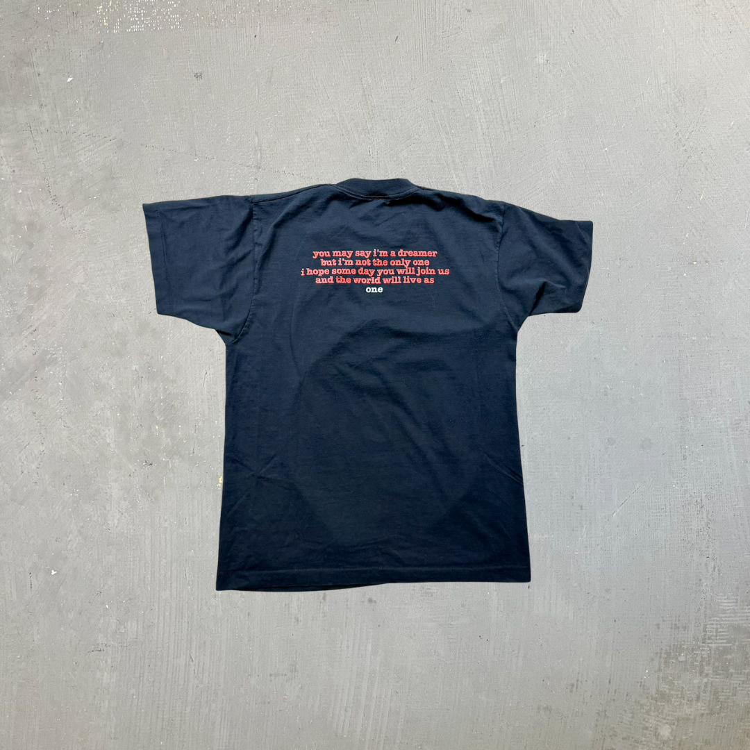 F- Vintage '91 Backstage Pass John Lennon Picture Single Stitch Tee