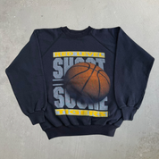 Vintage '98 Hanes Activewear Made In USA Red Level Tigers Basketball Crewneck - L