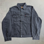 J- Levi's Vintage Fit Black Denim Jacket - M