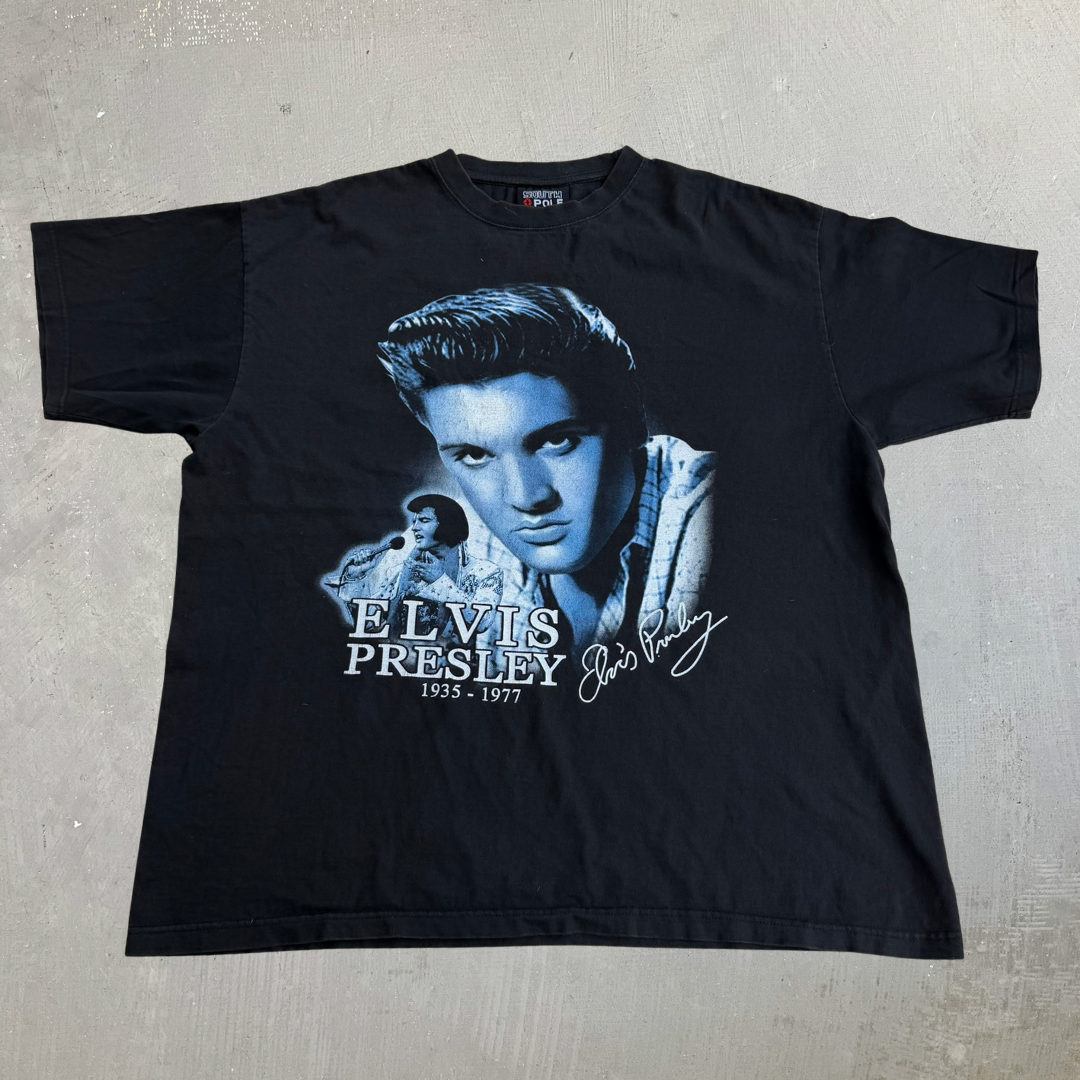 J- Vintage Elvis Presley Picture Graphic South Pole Tag Tee - XL
