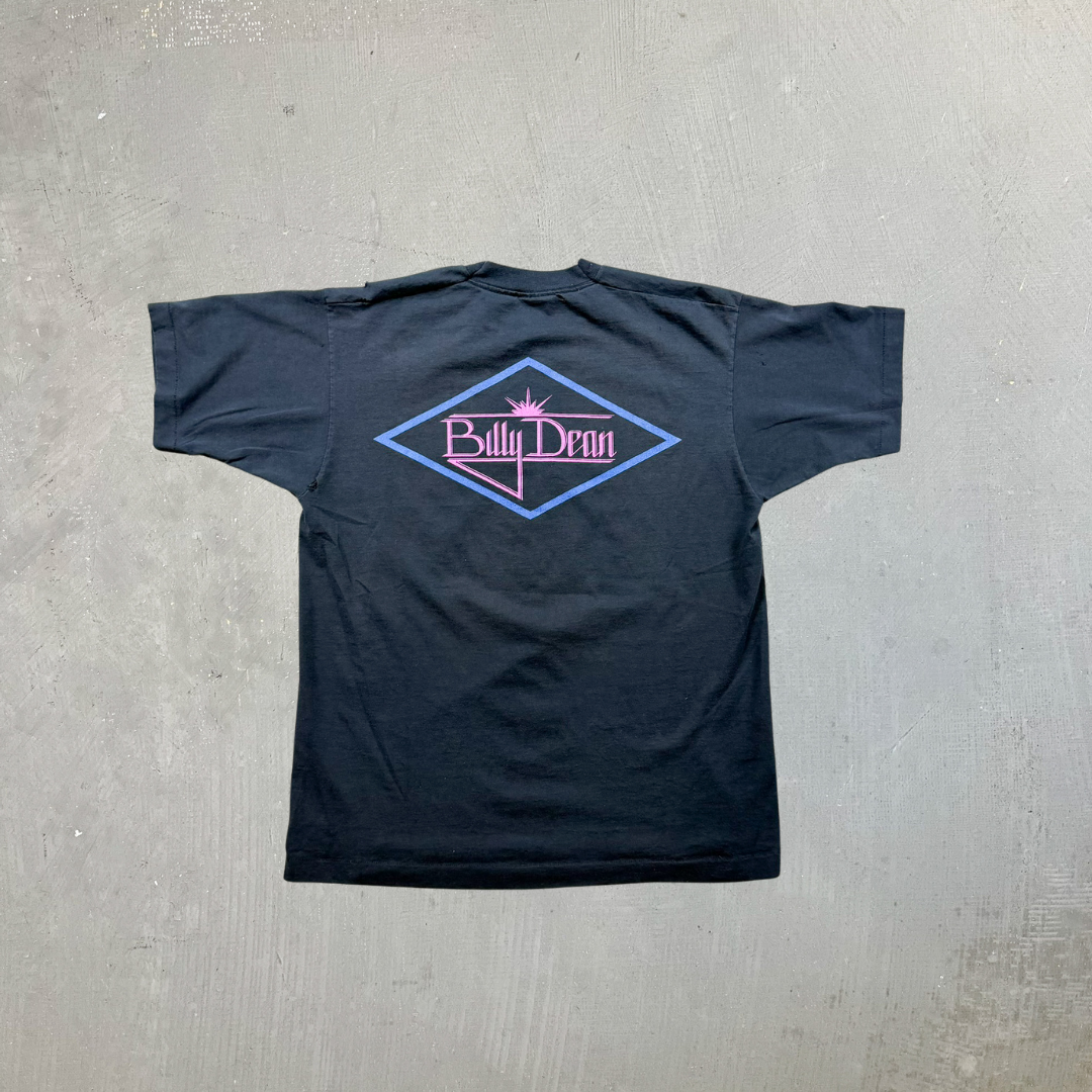 F- Vintage '92 Billy Dean Graphic Made In USA Single Stitch Tee