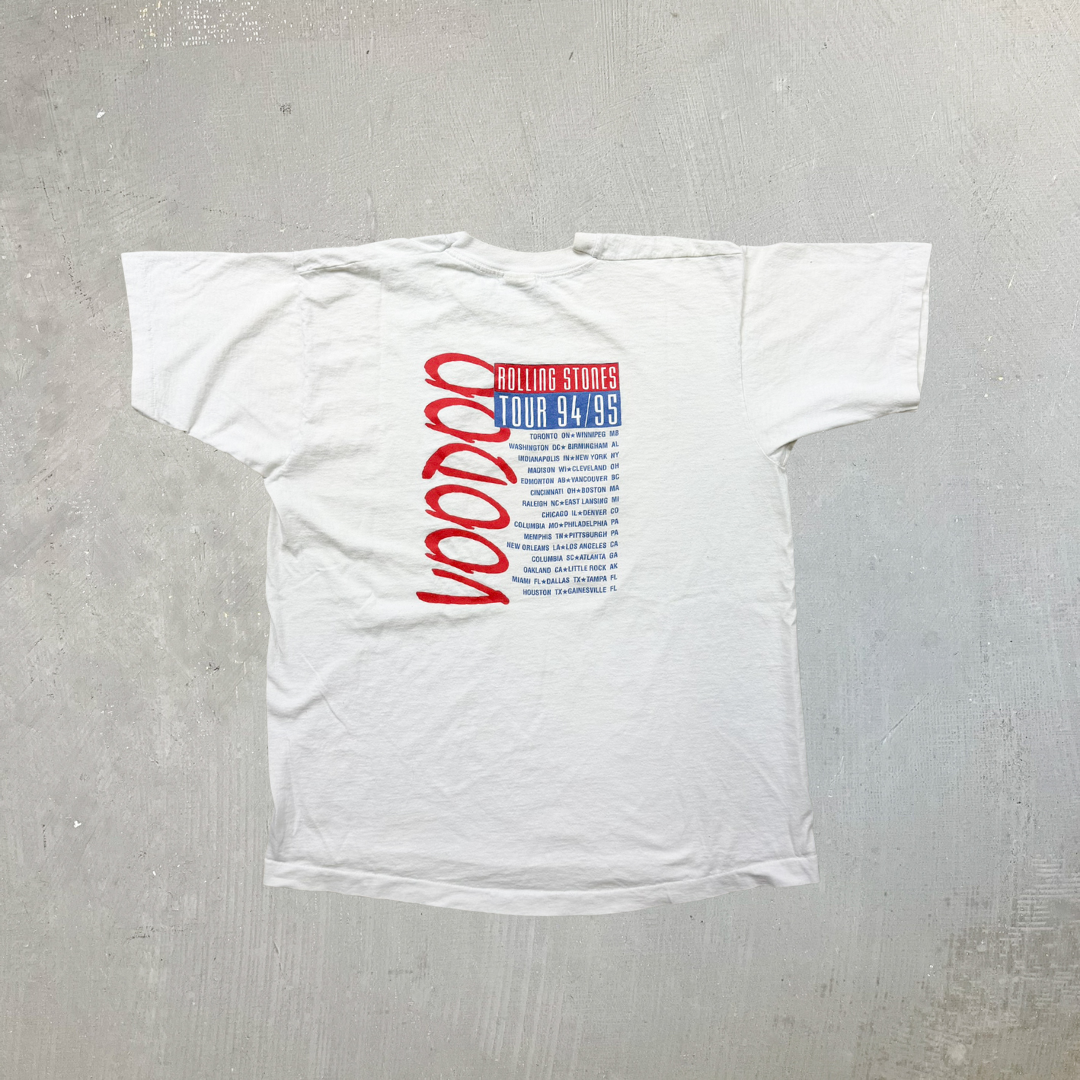 F- Vintage '94-95 Rolling Stones Voodoo Lounge Tongue Made In Canada Single Stitch Tee