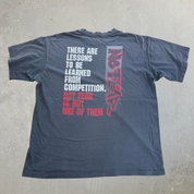 J- Vintage 90s No Fear Lessons In Competitions Graphic Made In USA Single Stitch Tee - XL