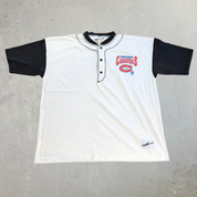 J- Vintage '94 Montreal Canadiens NHL Logo & Text Henley Tee - M