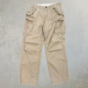 Vintage 90s Polo RL Khaki Cargo Pants - 36x33