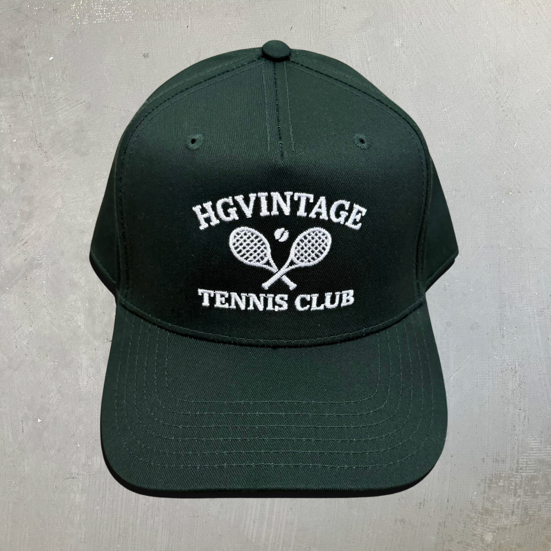 E- HG Tennis Club Green 5 Panel Hat