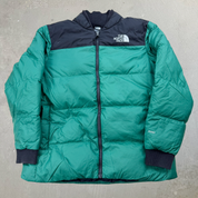 F- The North Face Nuptse Zip Up Puffer Winter Jacket - L