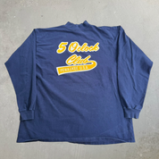 J- Vintage 5 O'clock Club Peewaukee USA Text Made In USA Long Sleeve Tee - XL