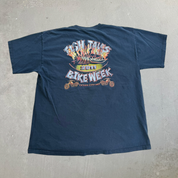J- Vintage '11 Fish Tales Ocean City Bike Week Graphic Pocket Tee - XL