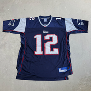 J- Vintage New England Patriots Tom Brady NFL Reebok Football Jersey - XL