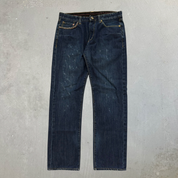 J- Vintage Y2K Christian Audigier Straight Legs Jeans -  w32 (fits 33x30)