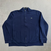 J- Vintage Lacoste Embroidered Logo Zip Up Track Jacket - 2XL