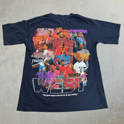 J- Kanye West Text & Pictures Graphic Marino Morwood Tag Tee - M