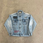 F- HOM Nirvana Picture & Text Reworked Custom Denim Jackets