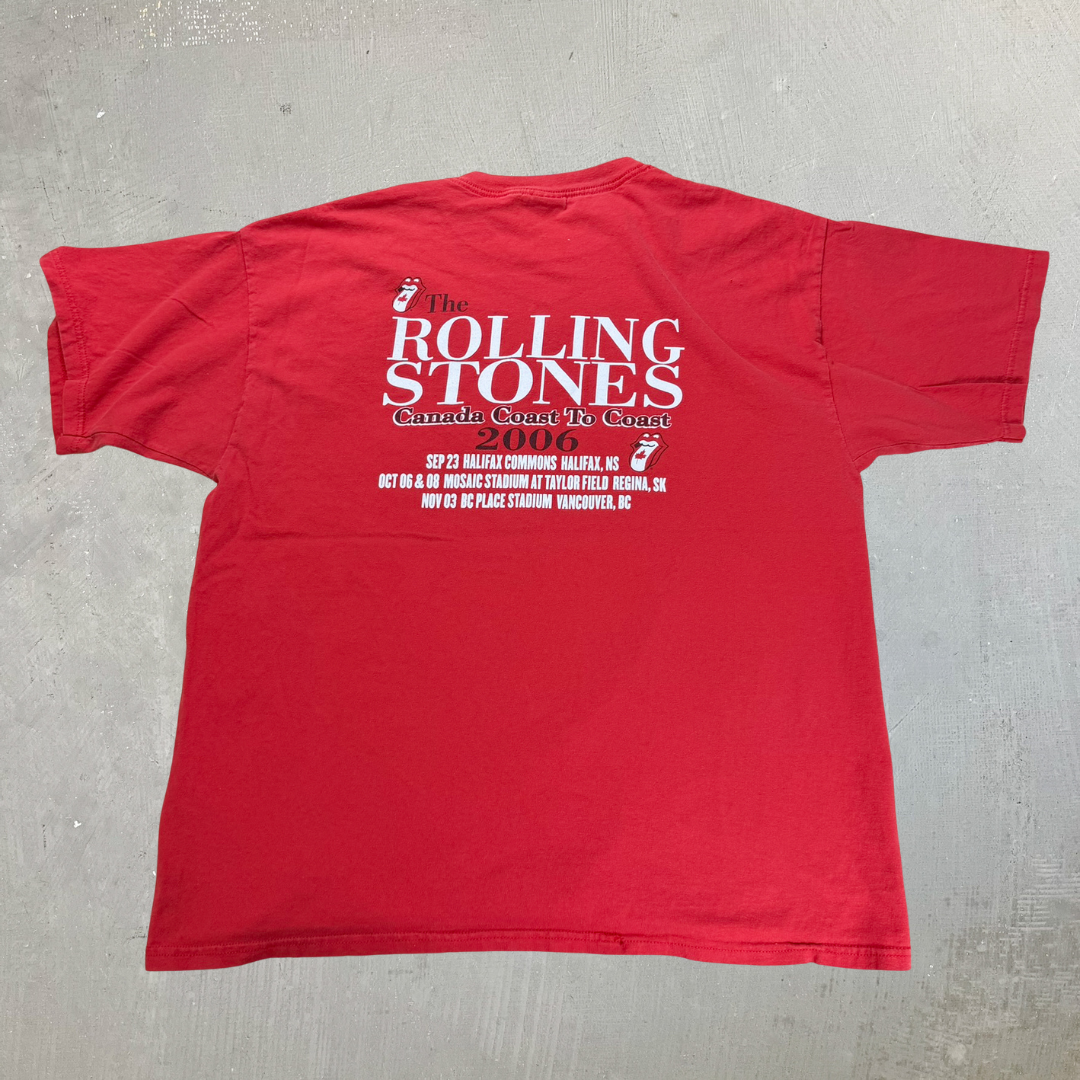 J- Vintage '06 Rolling Stones Canada Coast to Coast Tour Tee - XL