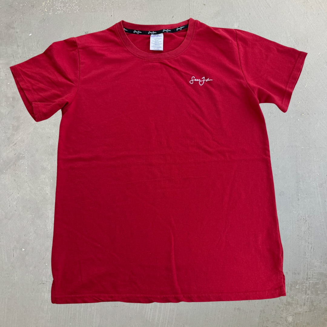 J- Vintage Sean John Embroidered Logo Tee - L