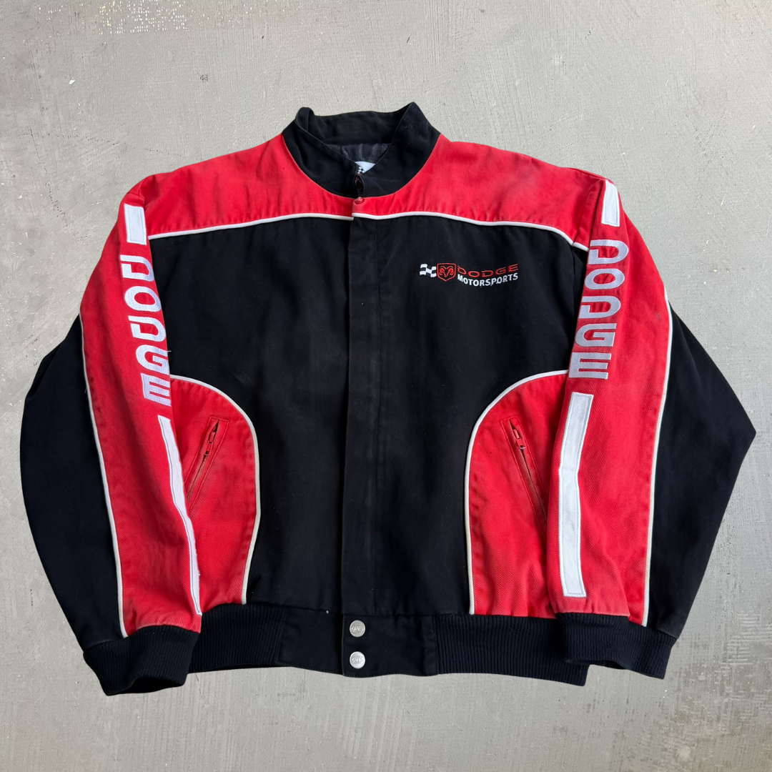 J- Vintage Dodge Motorsports Racing Champions Apparel  Racing Jacket - L