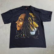 J- Vintage '07 Zion Bob Marley & Lion Graphic Tee - L