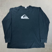 J- Quicksilver Logo Long Sleeve Tee - L