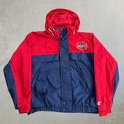 Vintage '98 Logo Athletic NFL Super Bowl 32 Embroidered Logo Lightweight Zip Up Jacket - XL