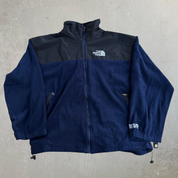 Vintage 90s The North Face Denali Gore Windstopper Navy Polar Fleece Jacket - M
