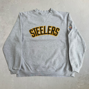 J- Vintage Pittsburgh Steelers NFL Reebok Embroidered Text Logo Crewneck - M